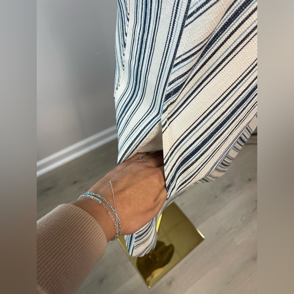 See By Chloe Cotton Linen Mix Stripe Shift Dress - Picture 6 of 16